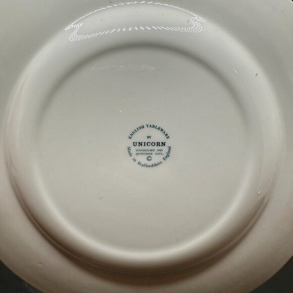 Staffordshire Blue & White Windsor 9” Castle English Plate by Unicorn - Picture 12 of 17